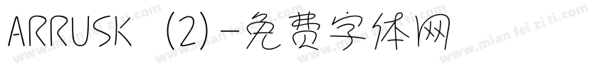 ARRUSK (2)字体转换